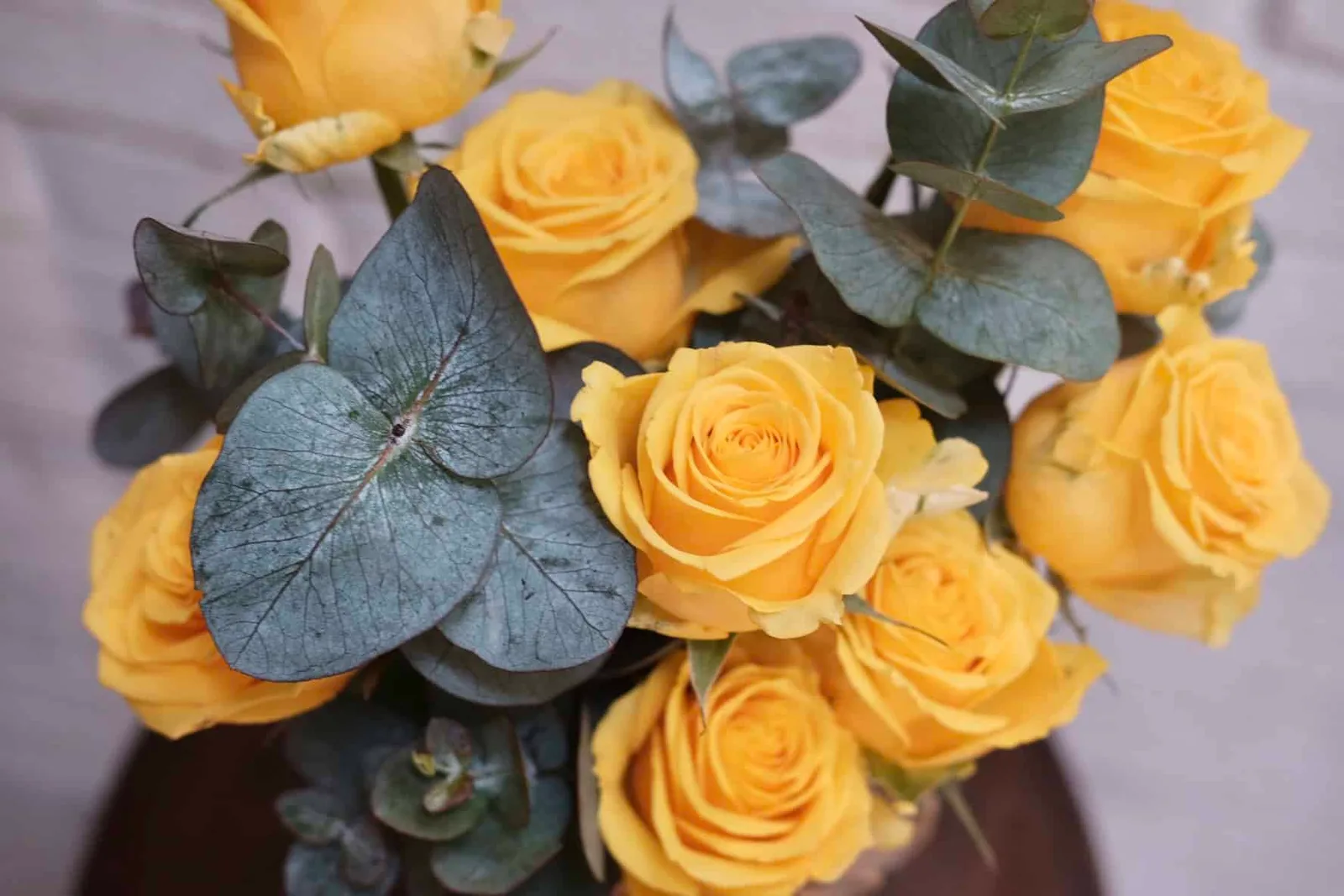 Yellow Roses in Jar 2
