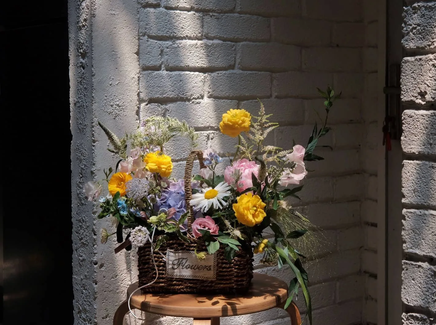 Colourful Mix Floral Basket