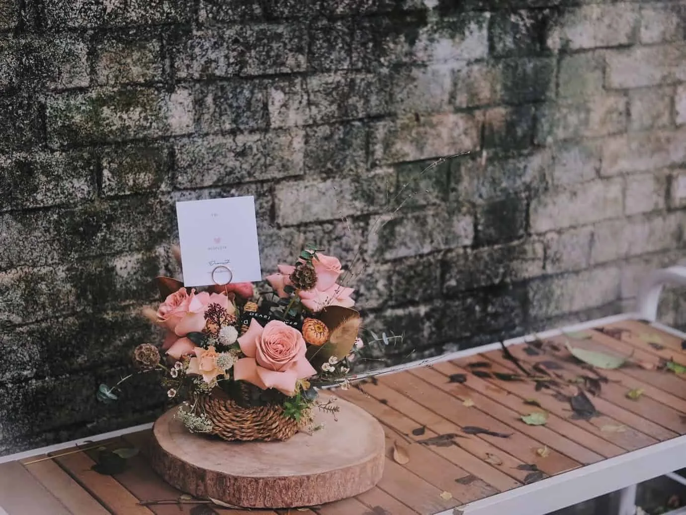 Mini Vintage Flower Basket