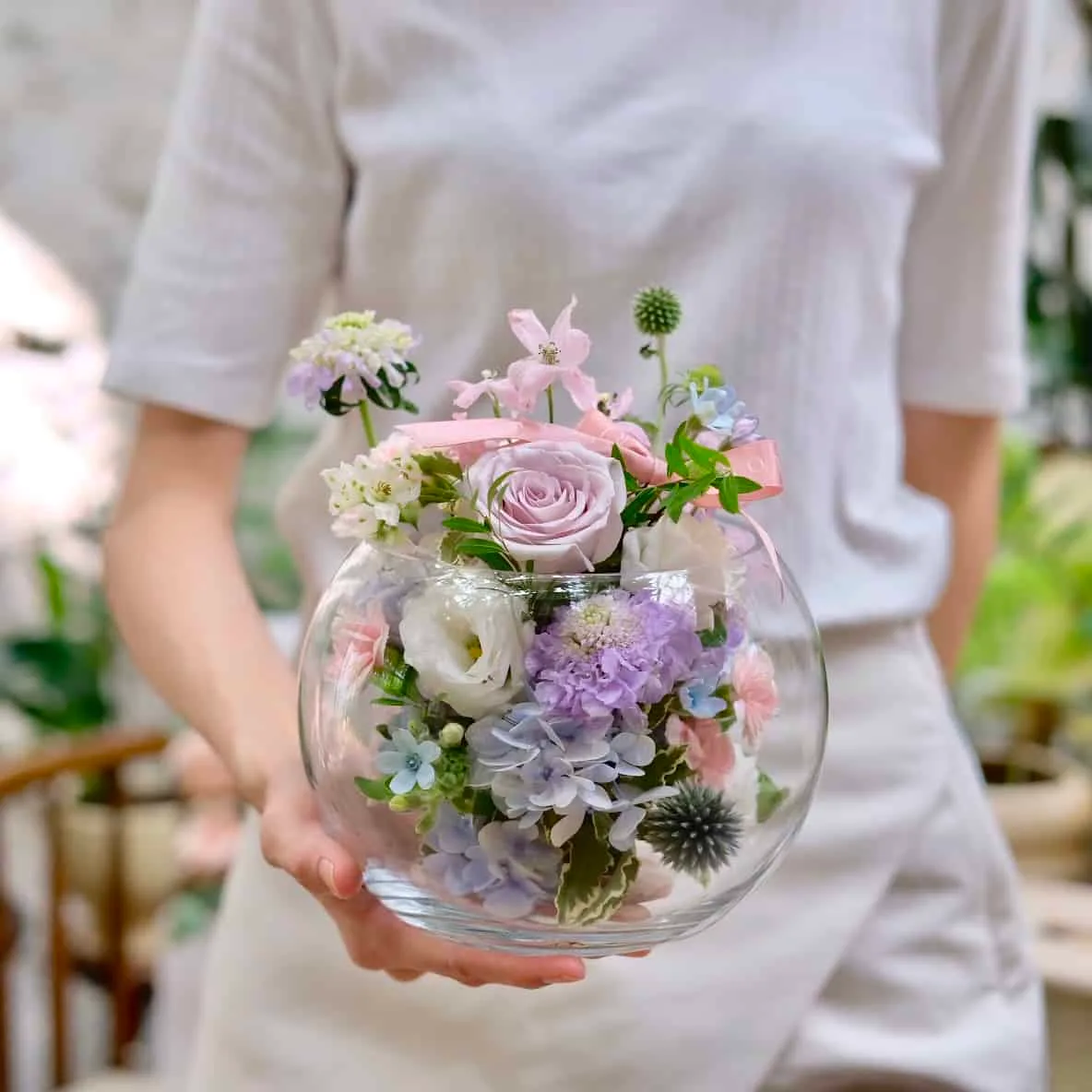 Flower Glass Dome 3