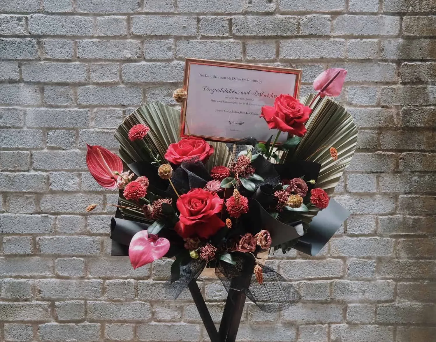 Rustic Red Flower Stand 1
