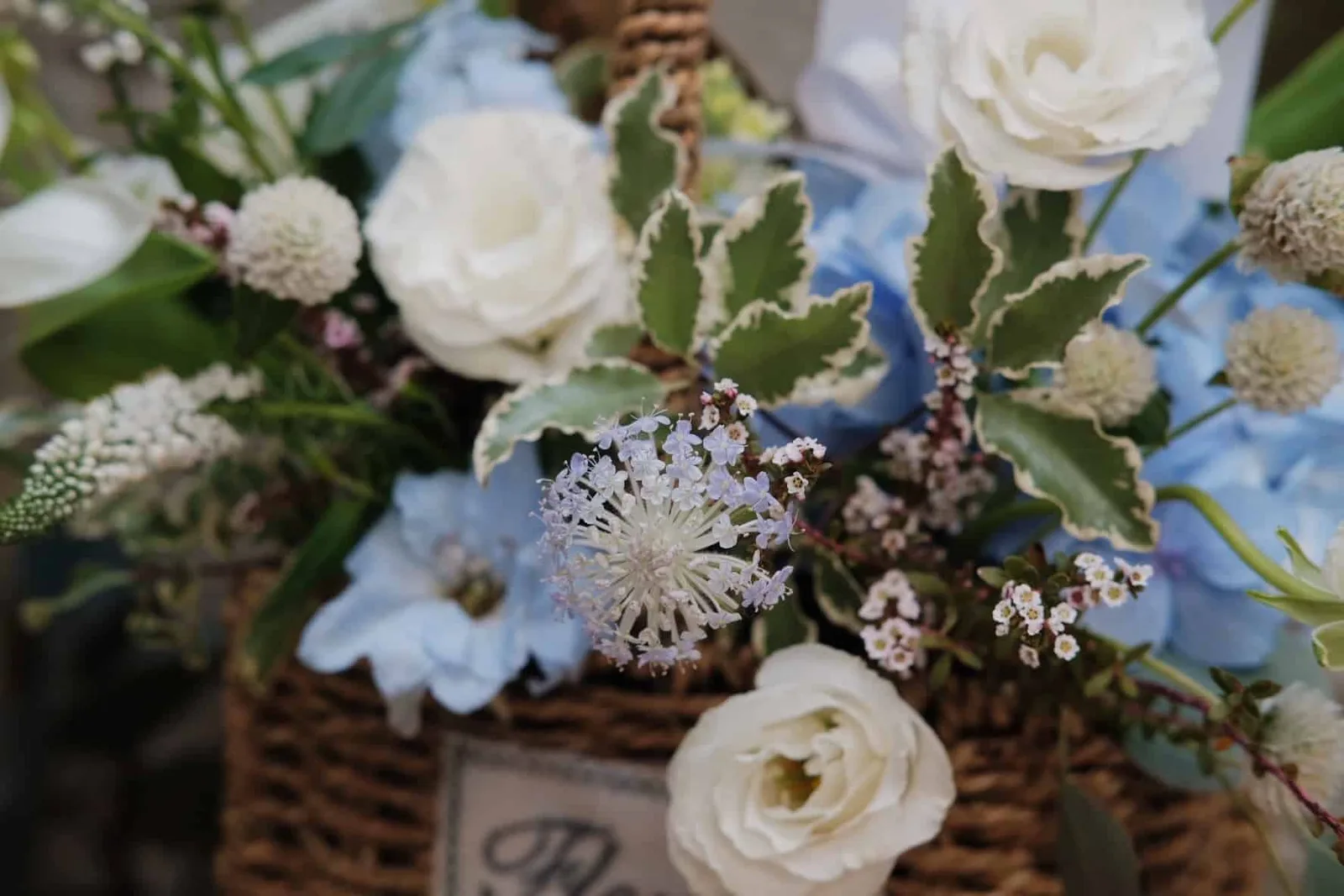 Hydrangea Mix Flower Basket 2